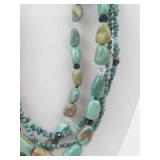 Silpada Sterling Silver Multi-Strand Beaded Necklace