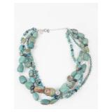 Silpada Sterling Silver Multi-Strand Beaded Necklace