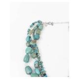 Silpada Sterling Silver Multi-Strand Beaded Necklace