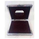 Silver Tone Buddha Jewelry Box With Mirror