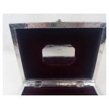 Silver Tone Buddha Jewelry Box With Mirror