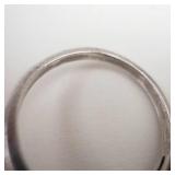 Aquamarine Sterling Silver Ring Size 6.75-7