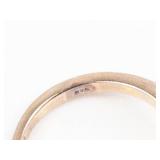 Morganite? CZ Rose Gold Plated Sterling Silver Ring Size 8.25