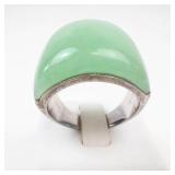 Aventurine Sterling Silver Ring Size 9