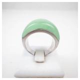 Aventurine Sterling Silver Ring Size 9