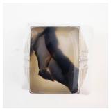 Sterling Silver Agate Ring Size 10