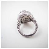 Judith Ripka Labradorite Sterling Silver Ring Size 8