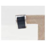 Mexico Sterling Silver Black Onyx Stud Earrings