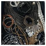 Mixed Costume Jewelry Assortment in Tray