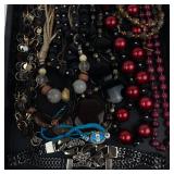 Costume Jewelry Assortment in Tray