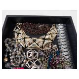 Costume Jewelry Mixed Lot in Tray