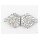 Very Nice Vintage Ladies Rhinestone Belt Buckle