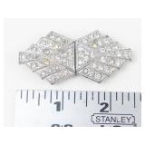 Very Nice Vintage Ladies Rhinestone Belt Buckle