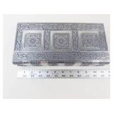 Decorative Silver Inlay Jewelry Box (Book end style?...)