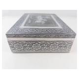 Decorative Running Horses Jewelry Box With Mirror