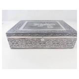Decorative Running Horses Jewelry Box With Mirror