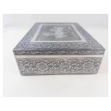 Decorative Running Horses Jewelry Box With Mirror