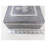 Decorative Running Horses Jewelry Box With Mirror