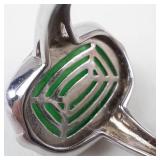 Jade?? Sterling Silver Ring Size 8