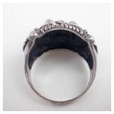 Men's Balinese Barong Sterling Silver Ring Size 10