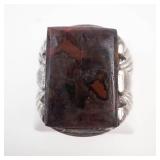 Jasper Sterling Statement Ring Size 7