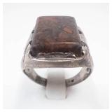 Jasper Sterling Statement Ring Size 7