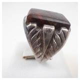 Jasper Sterling Statement Ring Size 7
