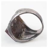 Jasper Sterling Statement Ring Size 7