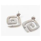 Silpada Sterling Silver Swirl Stud Earrings