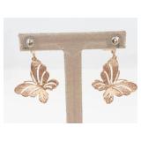 Enamel Butterfly Earrings Set of 2 Pairs