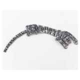 Vintage Articulated Silver Tone Tiger Brooch
