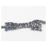 Vintage Articulated Silver Tone Tiger Brooch