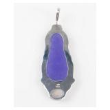 Quartzite Jade Buddha Sterling Silver Pendant