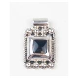 Chico Sterling Silver Onyx Slide Pendant