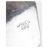 Chico Sterling Silver Onyx Slide Pendant