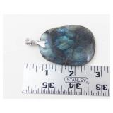 VJC Labradorite Sterling Silver Pendant