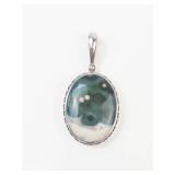 Sajen Ocean Jasper Sterling Silver Pendant