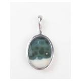 Sajen Ocean Jasper Sterling Silver Pendant