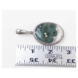Sajen Ocean Jasper Sterling Silver Pendant
