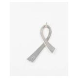 Sterling Silver Breast Cancer Ribbon Pendant