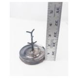 Super Unique Small European Hallmarked Silver Jewelry Branch Style Stand With Felt Base