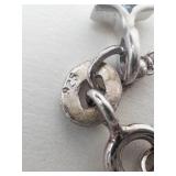 Sterling Silver Red Cornicello Italian Pendant Necklace
