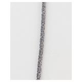 Sterling Silver Viking Kings Byzantine Chain Necklace 20'
