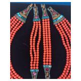 Heidi Daus Beaded Necklace & 2 Bracelet Costume Set in Box (Lot of 3)