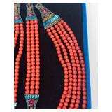 Heidi Daus Beaded Necklace & 2 Bracelet Costume Set in Box (Lot of 3)
