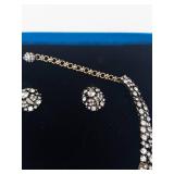 Heidi Daus Crystal 'Fantasy of Flight' Necklace & Earrings Set in Box -Excellent Condition