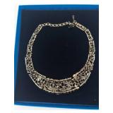 Heidi Daus Multicolor Crystal 'FANTASY IN FLORALS' Statement Necklace With Box
