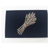 Heidi Daus Crystal Floral Brooch With Box & Card