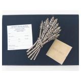 Heidi Daus Crystal Floral Brooch With Box & Card