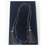 Heidi Daus Beaded Tassel Lariat Necklace With Box